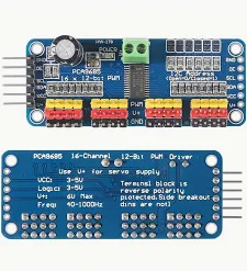 16 Channel 12-bit PWM Servo motor Driver I2C Module
